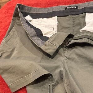 Express Khaki Green Casual Shorts